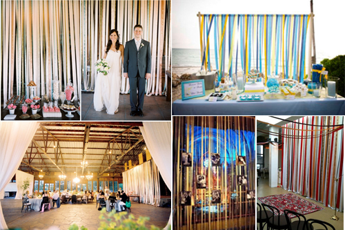 I decided to Google wedding ribbon wall to see if anyone had ever made an 