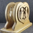 Photos of one of my grandfather's wood pieces and a few details of his life. 