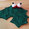 Eleventh Ornament of Christmas a.k.a. How-to: Felt and Fishing Bobber Holly Ornament