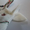 Ninth Ornament of Christmas For the 9th ornament of Christmas, this blogger showed to me... a horsie head made out of felt and sequins.