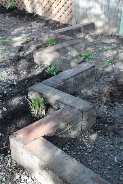 Make A Garden With Reclaimed Railroad Ties, Are Railroad Ties Good For Gardens