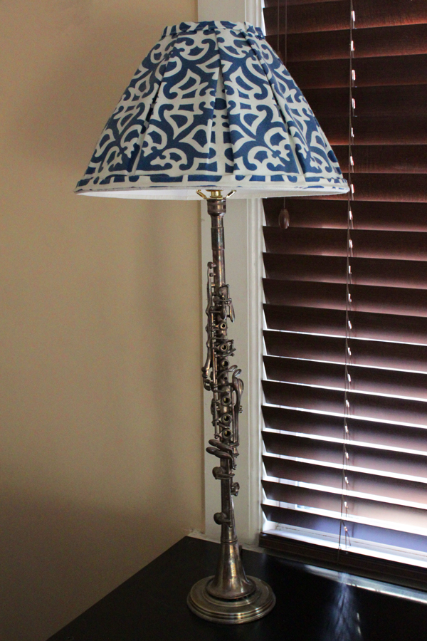 My Family's Crafts: Metal Clarinet Lamp | HandsOccupied.com
