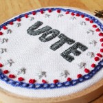 Election Embroidery & Mini Star Stitch How-to