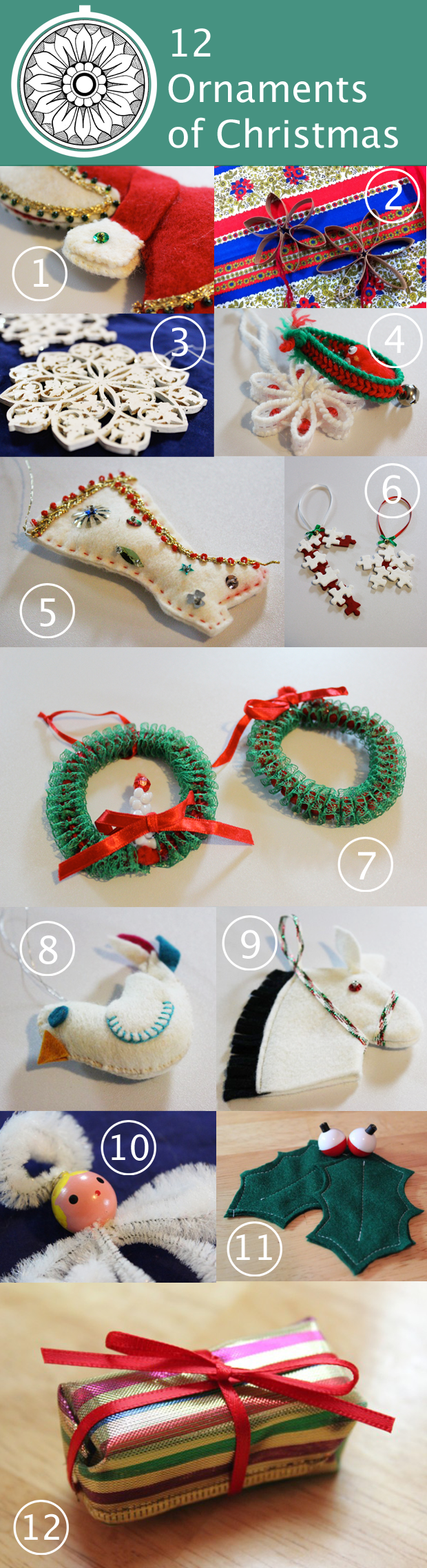 Twelve Ornaments of Christmas | HandsOccupied.com