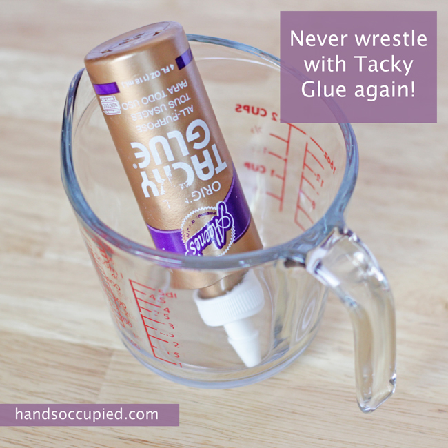 Never Wrestle with Tacky Glue Again | HandsOccupied.com