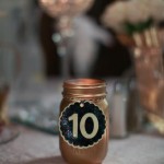 How-to: Black & Gold Wedding Table Numbers