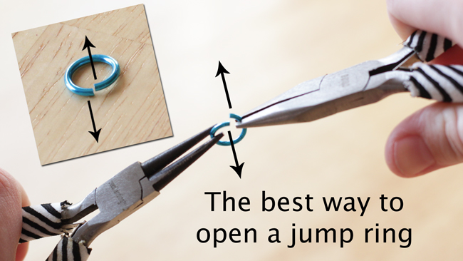 How to open a jump ring - HandsOccupied.com