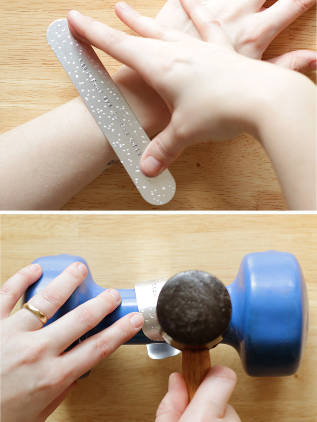 How-to: Metal Stamped Cuff at HandsOccupied.com