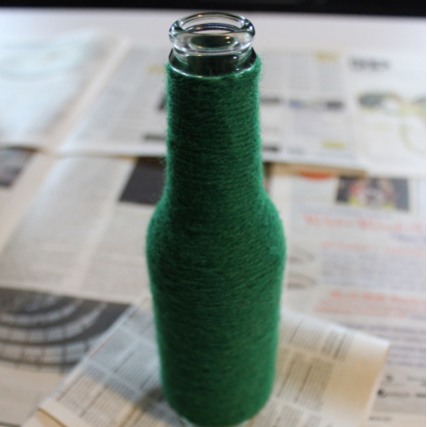 Yarn-Wrapped Bottle