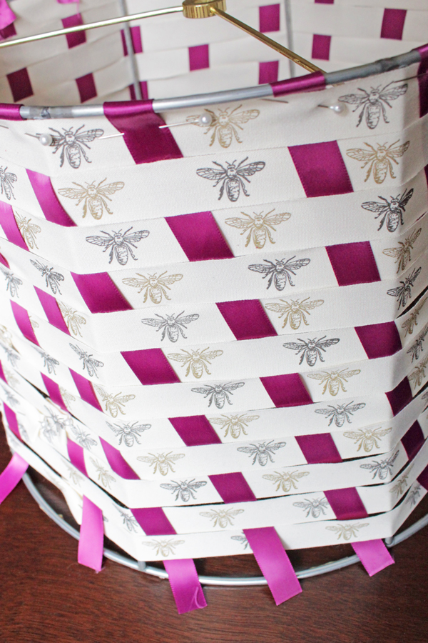 How-to: Woven Ribbon Lampshade at HandsOccupied.com