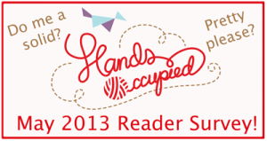 Take the Hands Occupied Reader Survey