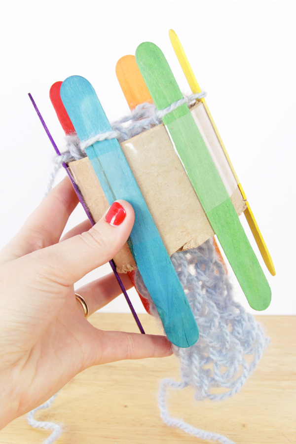 How-to: DIY a Knitting Loom & Knit With It