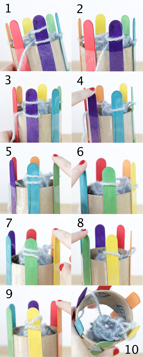 How-to: DIY a Knitting Loom & Knit With It | Hands Occupied
