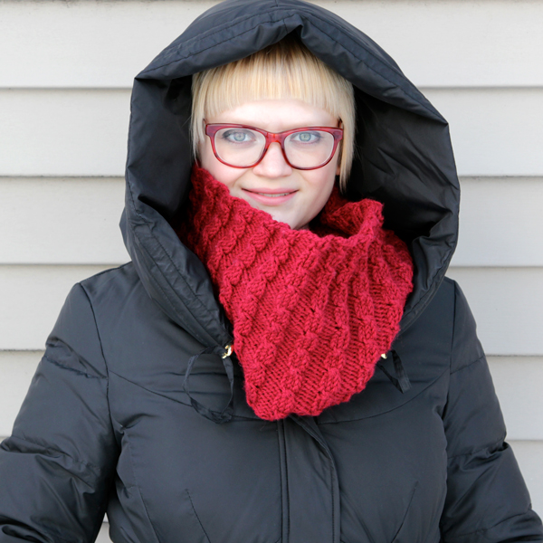All Cables Cowl Knitting Pattern at Hands Occupied