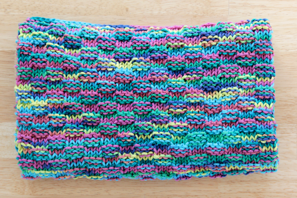 Simple Basketweave Baby Blanket - Free Knitting Pattern at Hands Occupied