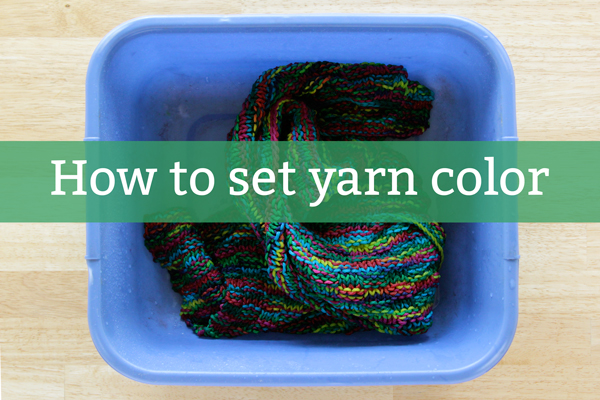 These Colors Won't Run: How to set yarn color at Hands Occupied