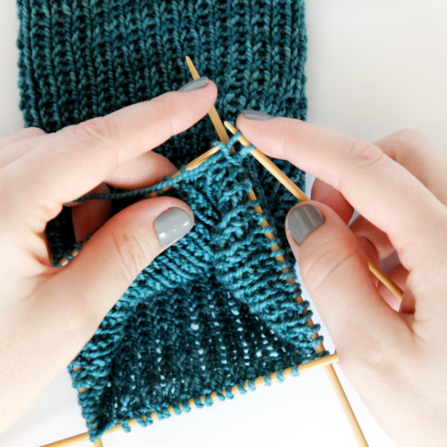 Knit Along Day 2: Heel Flap | Hands Occupied