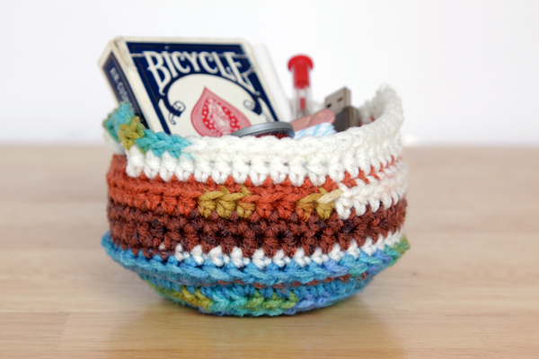 Crochet Trinket Basket - Hands Occupied