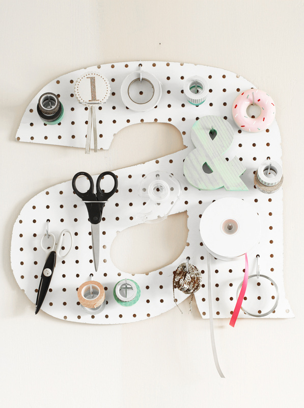 Letter Pegboard by Rue Rococo - Inspiration at handsoccupied.com