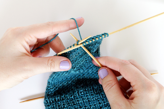 Knit Along Day 4: The Gusset at Hands Occupied