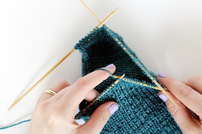 Knit Along Day 4: The Gusset at Hands Occupied