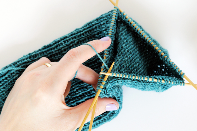 Knit Along Day 4: The Gusset at Hands Occupied