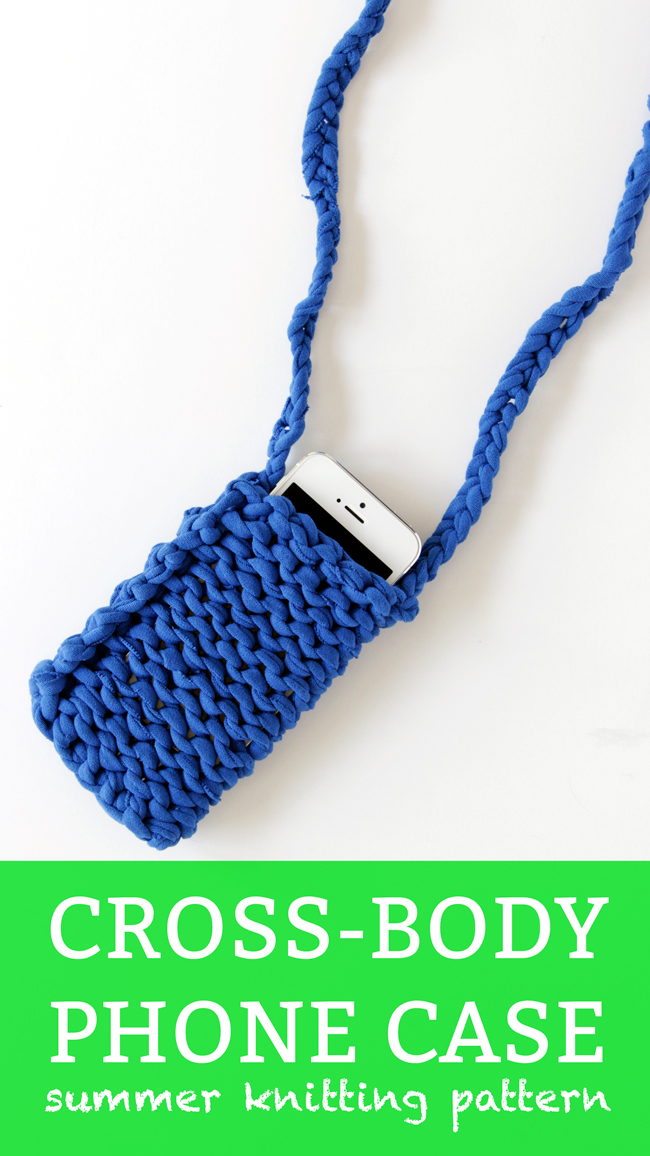 Cross Body Phone Case Pattern with T-shirt Yarn at handsoccupied.com