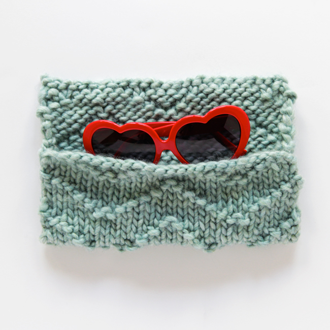 Chevron Sunglasses Case Knitting Pattern at handsoccupied.com