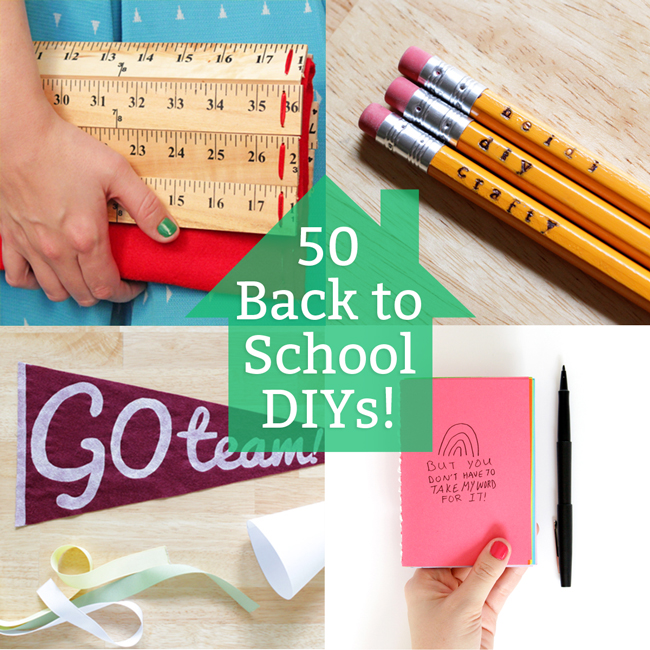 50 Back to School DIYs at handsoccupied.com