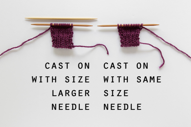 Knitting tip: if your cast on is tight, cast on using a size larger needle! | handsoccupied.com