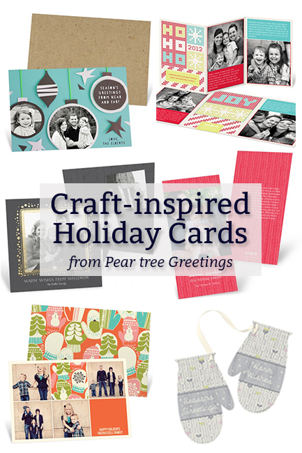 Craft-Inspired Holiday Cards from Pear Tree Greetings at HandsOccupied.com