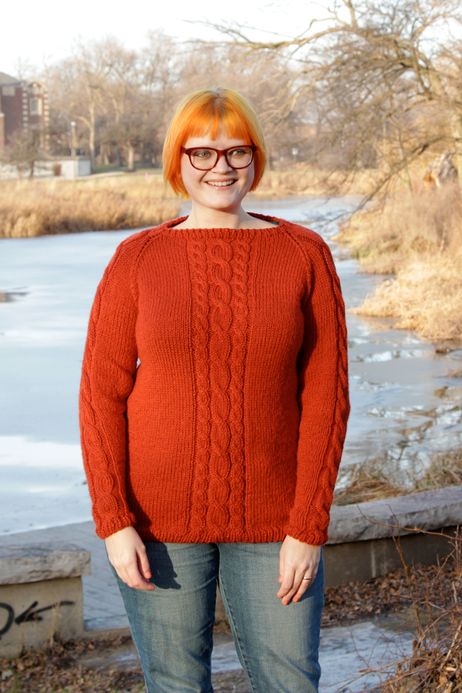 The Remy Pullover Sweater, a free knitting pattern in sizes XS-XXL by Hands Occupied