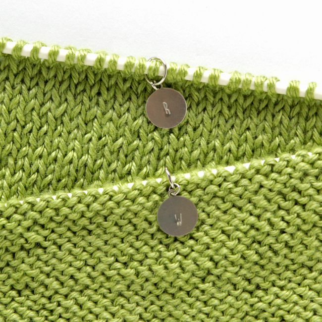 DIY Metal Stamped Stitch Markers | Get the tutorial at HandsOccupied.com