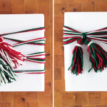 Yarn Tassel Gift Wrap 2 Ways