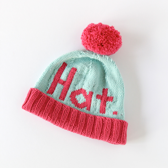 The Hat Hat beanie - Click through for the chart & free knitting pattern!