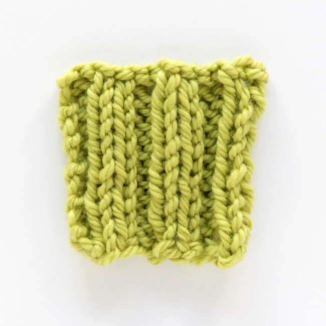 How to knit rib stitch