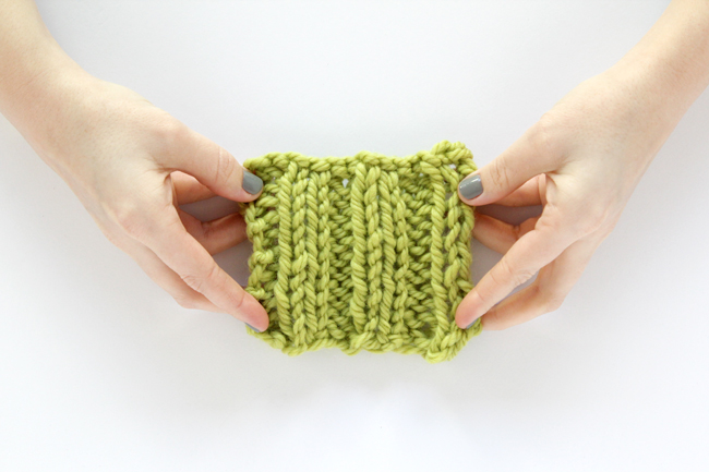 How to knit rib stitch