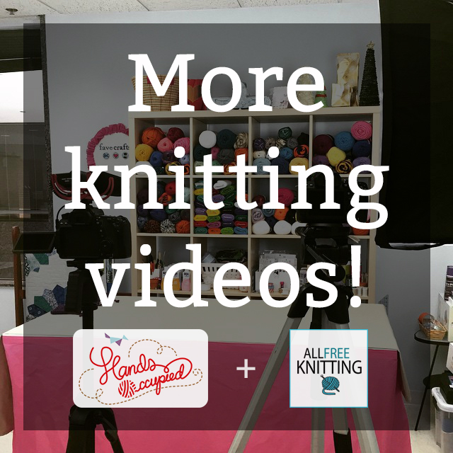 Heidi from Hands Occupied is now a video host for Allfreeknitting!