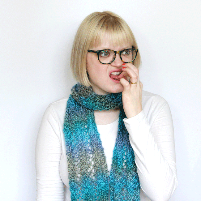 Spring Meadow Scarf Knit Along - Hands Occupied for All Free Knitting