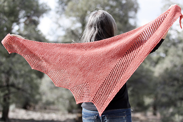 Purless by Rosemary (Romi) Hill in 7 Small Shawls; Year 5: Asymmetry