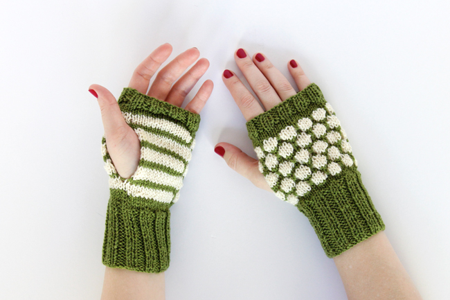 Cast on a pair of Turtle Mitts, the cute new pattern from Heidi Gustad of Hands Occupied