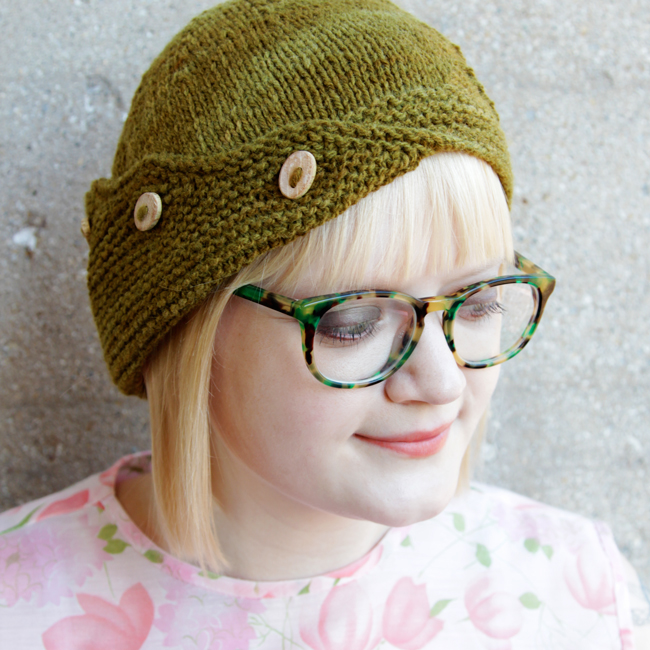 Check out the Delta Hat, an asymmetrical cloche that's a blast to knit!