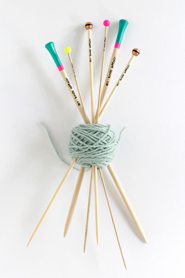 These sustainably produced, colorful knitting needles are made in Berlin and oh-so-fun! 