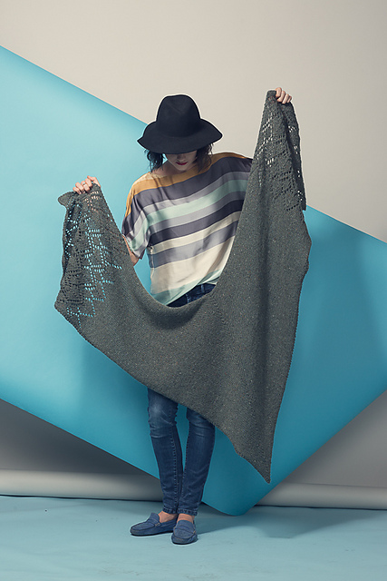 Yorkville Wrap by Sachiko Burgin - Knitscene Magazine, winter 2015