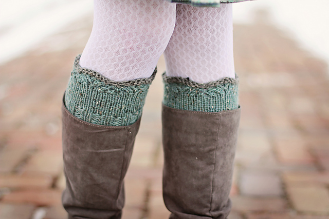 Gracie Boot Cuffs pattern by Tracie Taggart