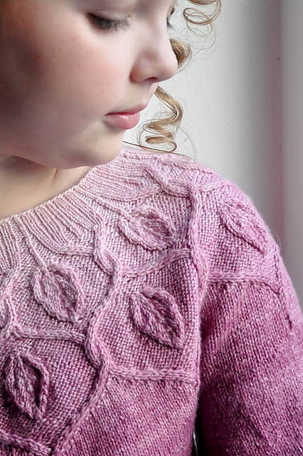 Dancing Leaves Sweater by Pelykh Natalie