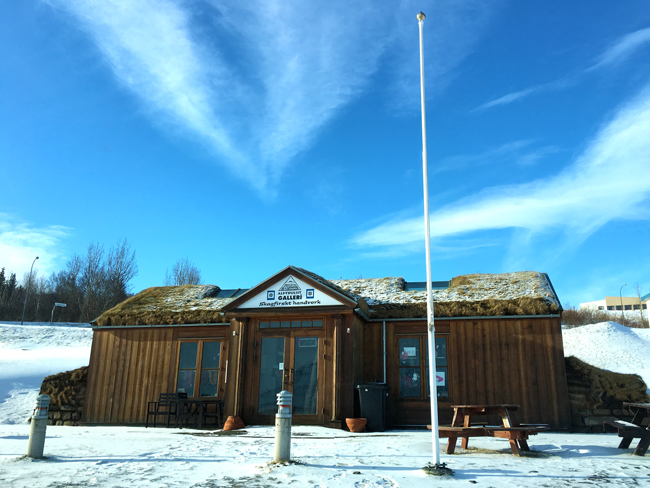 Gallerí Alþyðulist, a yarn shop in Skagafjörður, Iceland.