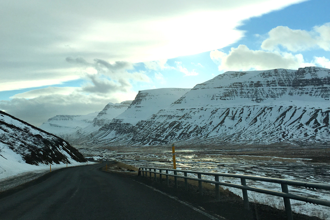 A view of some of Iceland's many beautiful mountains from the Ring Road.