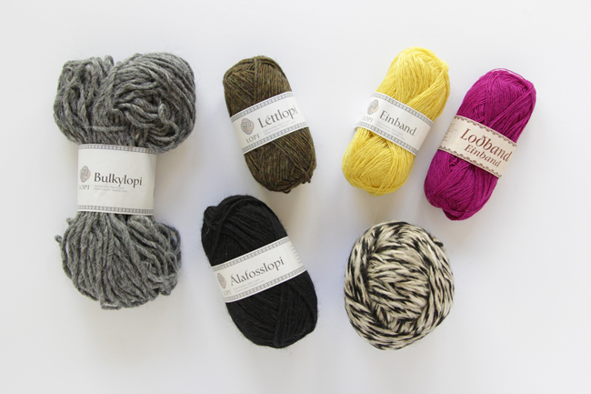 Check out some of the yarn you can get your hands on in Iceland, and it's all wool! 