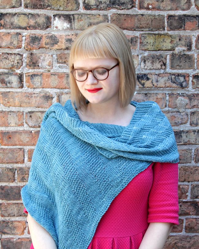 The Sixth Degree Shawl by Heidi Gustad is a free pattern designed with American made, ethically-sourced yarn!